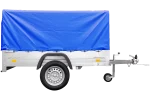 Anhänger mit Plane GARDEN TRAILER 201 KIPP [mit Stützrad, blauer Hochplane und Hochspriegel] – Bild 2