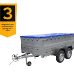 Anhänger mit zwei Achsen Garden Trailer 264/2 KIPP [inkl. zusätzliche Bordwände und Flachplane]